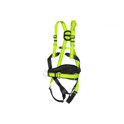 Bezpečnostní postroj P-50, černo-žlutý (Hi-vis)