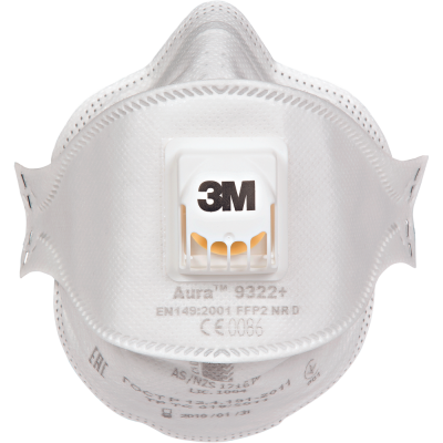 3M 9322+ Resp.FFP2 vent. Aura