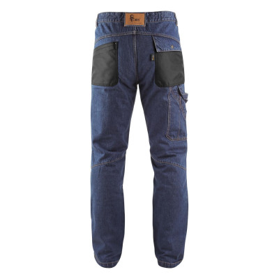 Kalhoty jeans NIMES I, pánské, modro-černé 
