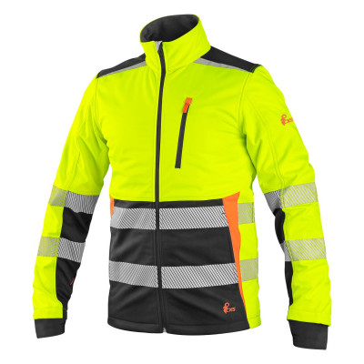 Bunda BENSON, výstražná, softshell